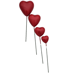 Beysa Kırmızı Kalp Pasta Süsü, 20li Paket - Beysa