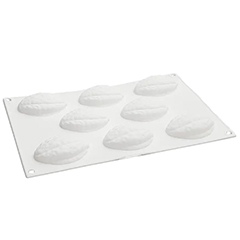 Beysa Küçük Ceviz Silikon Kek Kalıbı, 8li - Beysa