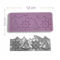 Beysa Küçük Gemi Silikon Şeker Hamuru Kalıbı, 5,5x12 cm - Beysa