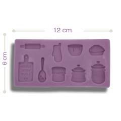 Beysa Mutfak Gereçleri Silikon Şeker Hamuru Kalıbı, 6x12 cm - Beysa