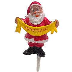 Beysa Noel Baba Yılbaşı Pasta Süsü, 72li - Beysa