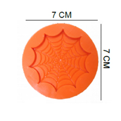 Beysa Örümcek Ağı Silikon Şeker Hamuru Kalıbı, 7x7 cm - Beysa