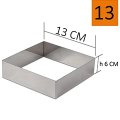 Beysa Pasta Çemberi Kare, 13x13 cm - 2