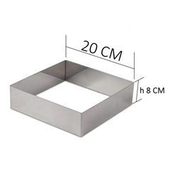 Beysa Pasta Çemberi Kare, 20x20 cm - Beysa