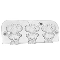 Beysa Polikarbon Ayıcık Çikolata Kalıbı, 3D, 3lü - Beysa