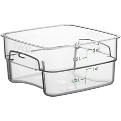 Beysa Polikarbon Saklama Kabı, Kare 1.9 Litre Şeffaf - Beysa