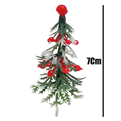 Beysa Renkli Çam Ağacı Yılbaşı Pasta Süsü, 144lü - Beysa (1)