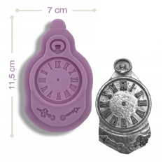 Beysa Saat Silikon Silikon Şeker Hamuru Kalıbı, 11,5x7 cm - Beysa