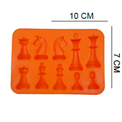 Beysa Satranç Silikon Şeker Hamuru Kalıbı, 10x7 cm - Beysa