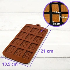 Beysa Silikon Bar Çikolata Kalıbı, 21x10,5 cm - 2