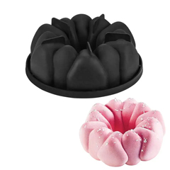 Beysa Silikon Borulu Kek Kalıbı, Siyah, 19,5 cm - Beysa