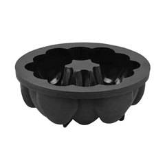 Beysa Silikon Borulu Kek Kalıbı, Siyah, 19,5 cm - Beysa (1)