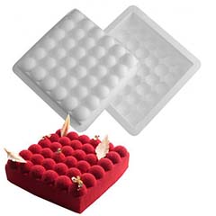 Beysa Surenapart Happy Moment Silikon Kek Kalıbı, 18x18 cm - Beysa