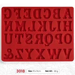 Beysa Surenapart M3018 Harfler Şeker Hamuru Silikonu, 15x11 cm - Beysa