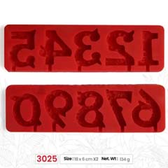 Beysa Surenapart M3025 Rakamlar Silikon Şeker Hamuru Kalıbı, 18x6 cm - Beysa