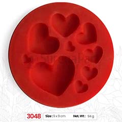 Beysa Surenapart M3048 Kalp Şeker Hamuru Silikonu, 9x9 cm - 1