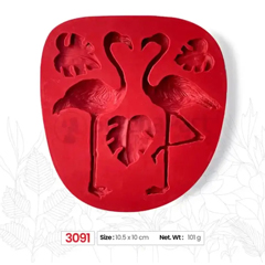 Beysa Surenapart M3091 Flamingo Şeker Hamuru Silikonu, 10,5x10 cm - Beysa