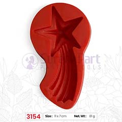 Beysa Surenapart M3154 Yıldız Şeker Hamuru Silikonu, 11x7 cm - 1