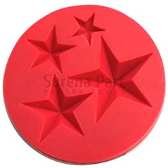 Beysa Surenapart M528 4lü Yıldız Silikon Şeker Hamuru Kalıbı, 8x8 cm - Beysa