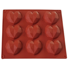 Beysa Surenapart MSM12 Kalp Silikon Kalıp, 8li - Beysa