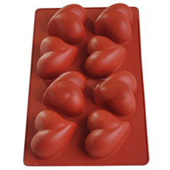 Beysa Surenapart MSM53 Kalp Silikon Kalıp, 8li - Beysa