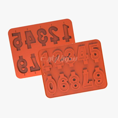 Beysa Surenapart Rakam Mum Silikon Kalıp, 25x19 cm - Beysa