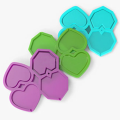 Beysa Surenapart SRL01 Silikon Lolipop Kalıbı, Kalp - Beysa