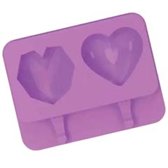 Beysa Surenapart Ssc10 Silikon Dondurma Kalıbı, Elmas Kalp - Beysa