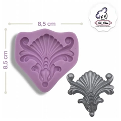 Beysa Tekli Elegant Silikon Şeker Hamuru Kalıbı,8,5x8,5 cm - 2