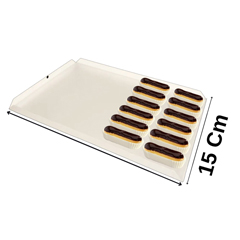 Beysa Teşhir Tepsisi, Sunum Tavası 34x15 Cm Beyaz - Beysa