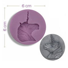 Beysa Unicorn Silikon Şeker Hamuru Kalıbı, 6x6 cm - Beysa
