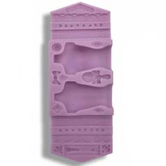 Beysa Üst Figür Silikon Şeker Hamuru Kalıbı, 23,5x8 cm - Beysa