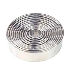 Kurabiye Kesici Volovan Kopat Seti Metal Yuvarlak Düz - Beysa