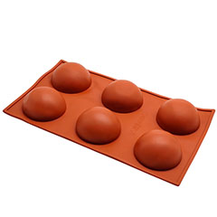 Beysa Yarım Küre Silikon Kek Kalıbı, 6lı, Küçük - 1