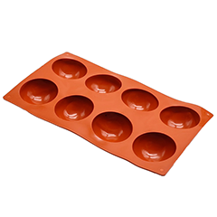 Beysa Yarım Küre Silikon Kek Kalıbı, 8li, Büyük - Beysa (1)