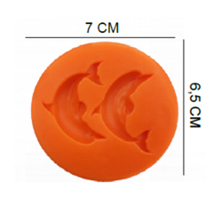 Beysa Yunus Silikon Şeker Hamuru Kalıbı, 7x6,5 cm - Beysa