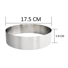 Beysa Yuvarlak Pasta Çemberi, 17,5 cm - Beysa