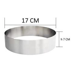 Beysa Yuvarlak Pasta Çemberi, 17x7 cm - Beysa