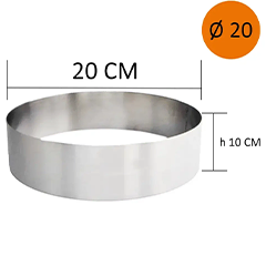 Beysa Yuvarlak Pasta Çemberi, 20 cm - 2