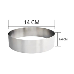 Beysa Yuvarlak Pasta Çemberi, NO 0, 14x6 cm - Beysa