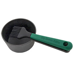 Big Green Egg Döküm Demir Sos Tenceresi ve Fırçası - Big Green Egg