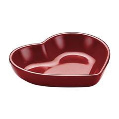 Biradlı Açık Büfe Minimalist, 8x7x1,5 cm Kalpli Kırmızı - Biradlı