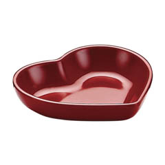Biradlı - Biradlı Açık Büfe Minimalist, 8x7x1,5 cm Kalpli Siyah-Beyaz-Kırmızı (1)