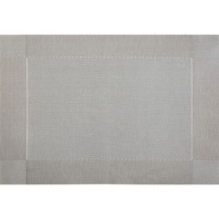 Biradlı American Placemat, PVC, Patterned, 30x45 cm, Gray - Biradlı