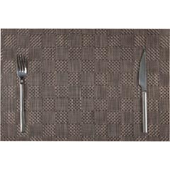 Biradlı American Placemat, Pvc, Square Patterned, 30x45 cm, Brown, BRD 877 1 - Biradlı