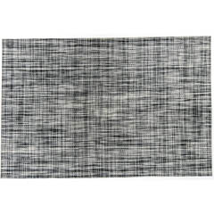 Biradlı Amerikan Servis, Pvc, Desenli, 30x45 cm, Siyah Beyaz - Biradlı