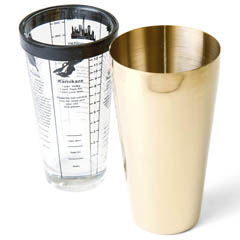 Biradlı Boston Shaker, 700 Cl, Gold - Biradlı