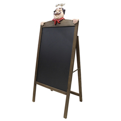 Biradlı Chef Menu Board, 120x50 cm - Biradlı