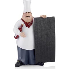 Biradlı Dekoratif Aşçı Figürü, 38 cm - Biradlı