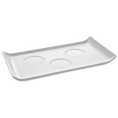 Biradlı Dikdörtgen Kahve Sunum Tepsi, 26x14,5 cm - Biradlı